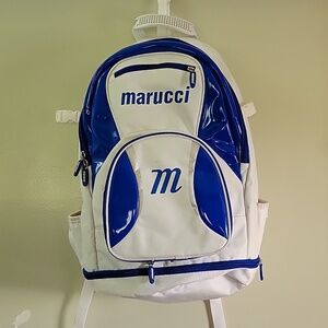 Marucci Blue & White Baseball Bag - Bat Back Pack